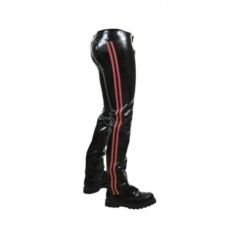 Rubber shorts and pants Rubber Chaps Red Striped