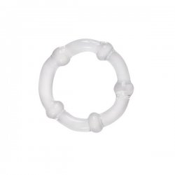 Falcon - Glass Cock Ring 40 mm. - Clear