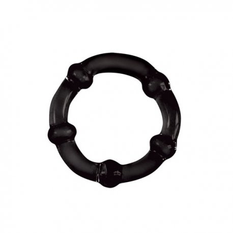 Falcon - Glass Cock Ring 45 mm. - Black