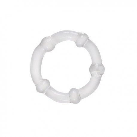 Falcon - Glass Cock Ring 50 mm. - Clear