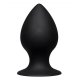 Flow Fill Silicone Anal Douche Accessory - Black