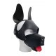 Leather Shaggy Dog Hood Black  