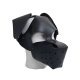 Leather Floppy Dog Hood Black Black