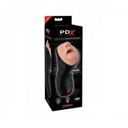 PDX Elite Deep Throat Vibrating Stroker L: 241 mm x D: 94 mm