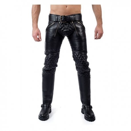 Leather Padded Sailor Jeans