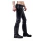 Leather Indicator Jeans Black Stitching-Piping